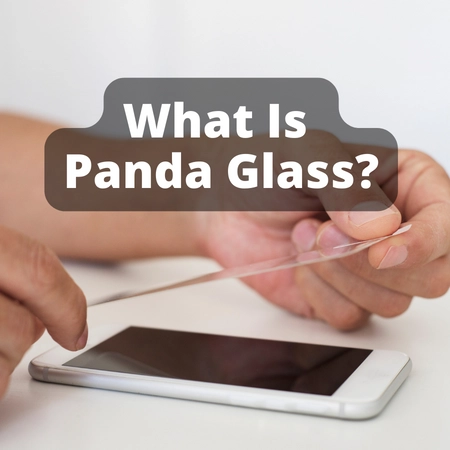 Panda glass on phone